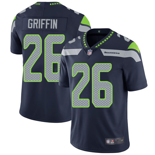 Seattle Seahawks Limited Navy Blue Men Shaquill Griffin Home Jersey NFL Football #26 Vapor Untouchable